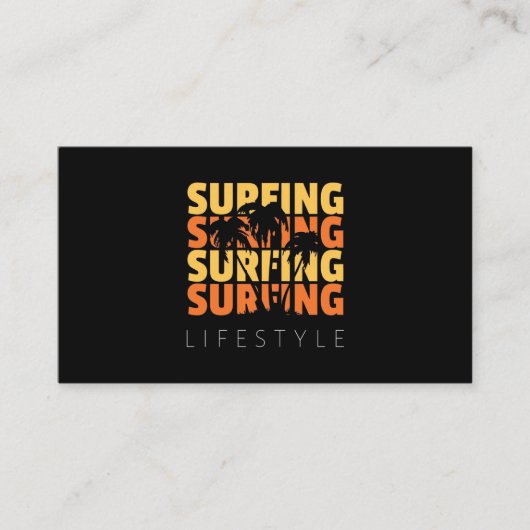 Carte De Visite Surf Style de vie Surf (Devant)