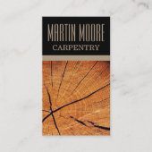 Carte De Visite Surface de la texture de la menuiserie (Devant)