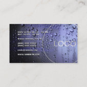 Carte De Visite Surface de la voiture humide métallique  (Dos)