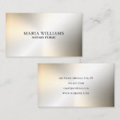 Carte De Visite Surface de texture métal or faux minimale (Devant / Derrière)