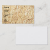 Carte De Visite Surface du carton (Devant / Derrière)