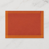 Carte De Visite Surface élégante Brown de la frontière n (Dos)