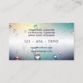 Carte De Visite Surface holographique et gouttes d'eau (Dos)