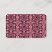 Carte De Visite Surface inclinée rose (Dos)