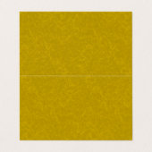 Carte De Visite Surface jaune texturée avec un motif tourbillonnan (Extérieur déplié)