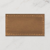 Carte De Visite Surface simili cuir Brown de concepteur (Dos)