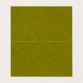 Carte De Visite Surface vert olive avec un motif subtil en spirale (Extérieur déplié)