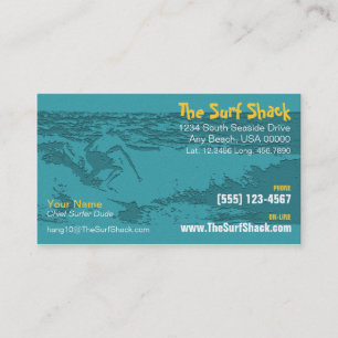 Carte de visite surfant