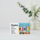 Carte De Visite Surfboards Beach Bum Surfing Hippie Vans (Debout devant)