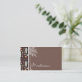 Carte De Visite Surfboards et Hibiscus tropicaux (Debout devant)