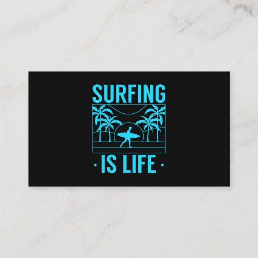 Carte De Visite Surfer, c'est la vie (Devant)