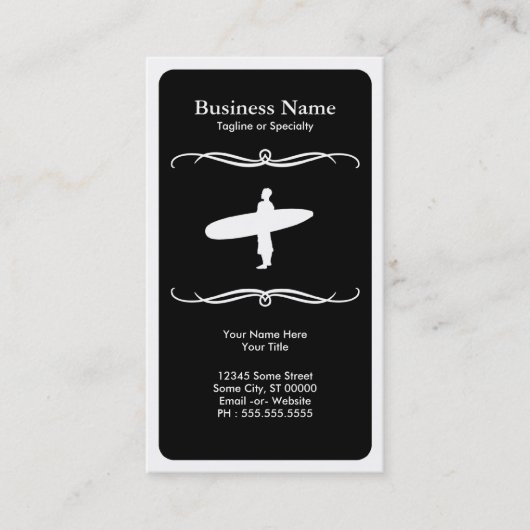 Carte De Visite surfer de mod (Devant)