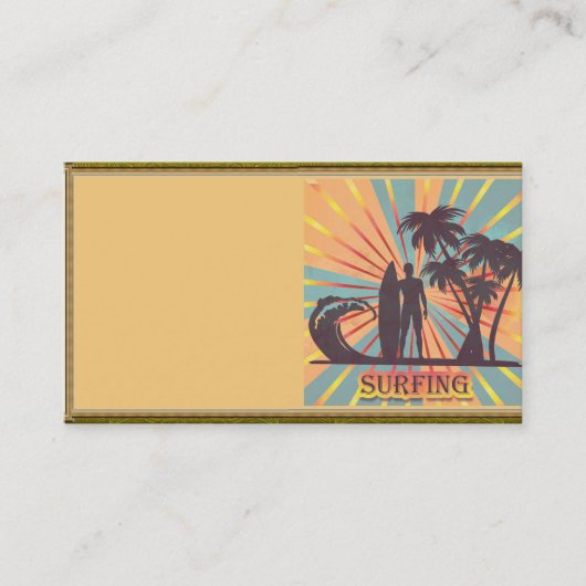Carte de visite Surfer Dude (Devant)