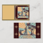 Carte de visite Surfer Girl (Devant / Derrière)