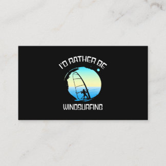 Carte De Visite Surfer Plutôt Plutôt La Planche À Voile
