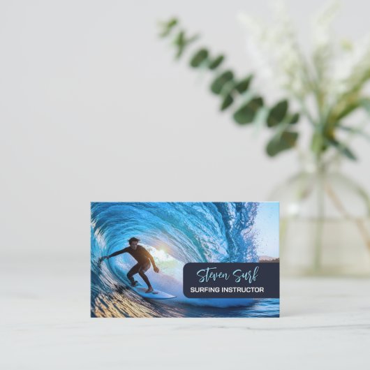 Carte De Visite Surfing Instructor (Debout devant)