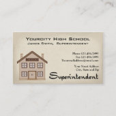 Carte de visite surintendant (Devant)