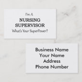 Carte De Visite Surveillant de soins (Devant / Derrière)