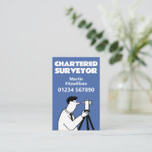 Carte De Visite Surveils ou arpenteur agréé (Debout devant)