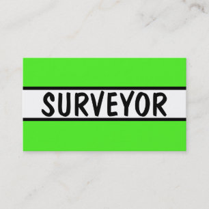 Carte De Visite Surveyor Neon Green