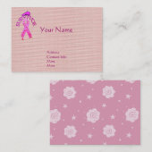 Carte De Visite Survivant de cancer du sein (Devant / Derrière)