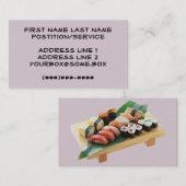 Carte De Visite Sushi (Devant / Derrière)
