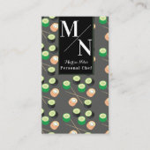 Carte De Visite Sushi Asian Chef Cuisine maison (Devant)