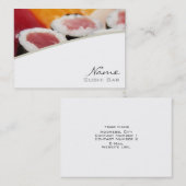 Carte de visite Sushi Bar (Devant / Derrière)