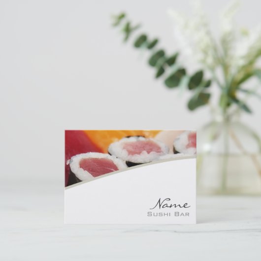 Carte de visite Sushi Bar (Debout devant)