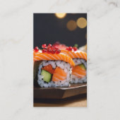 Carte De Visite sushi bokeh (Devant)