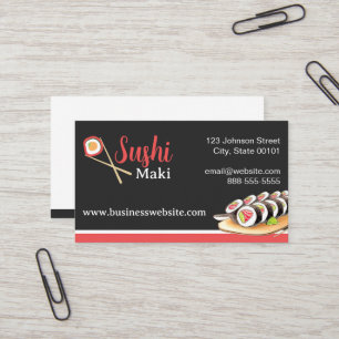 Carte de visite Sushi Maki