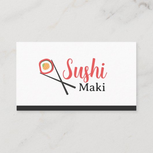 Carte de visite Sushi Maki (Dos)