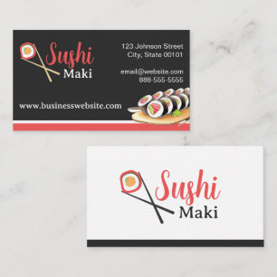 Carte de visite Sushi Maki
