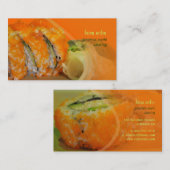 Carte De Visite Sushi Masago encrusté de PixDezines (Devant / Derrière)