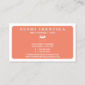 Carte De Visite sushi mod (Dos)