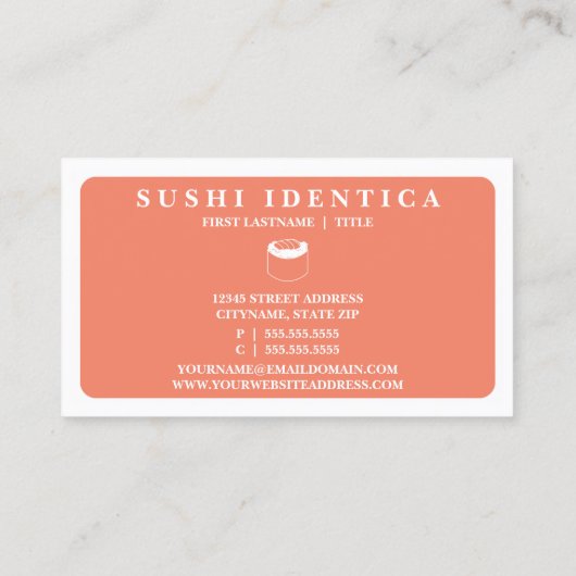 Carte De Visite sushi mod (Dos)