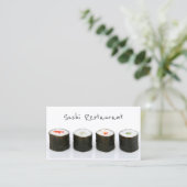 Carte de visite Sushi moderne simple (Debout devant)