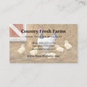 Carte De Visite Sussex Chicken Mama Hen et Chicks (Dos)