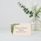 CARTE DE VISITE SWAG FLORAL VERT (Debout devant)