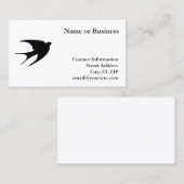 Carte De Visite Swallow (Devant / Derrière)