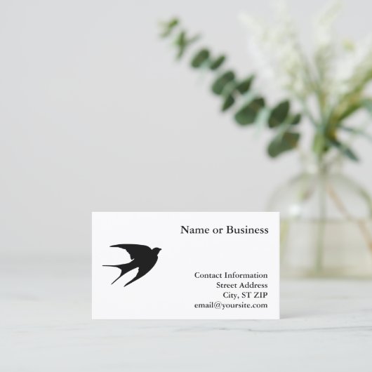 Carte De Visite Swallow (Debout devant)
