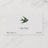Carte De Visite Swallow (style Letterpress) (Devant)