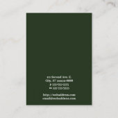 Carte De Visite Swallow (style Letterpress) (Dos)
