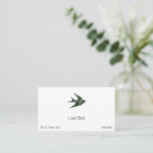 Carte De Visite Swallow (style Letterpress) (Debout devant)