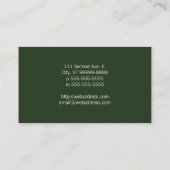 Carte De Visite Swallow (style Letterpress) (Dos)