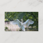 Carte De Visite Swan avec ailes étalées (Dos)