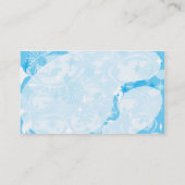 Carte De Visite Swanky Blue Fifties Art Motif classique (Dos)