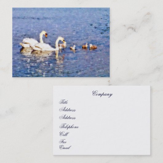 CARTE DE VISITE SWANS (Devant / Derrière)
