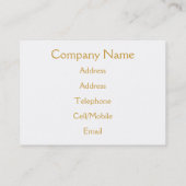 CARTE DE VISITE SWANS (Dos)