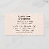 Carte De Visite Sweet Baby Boutique Jouets classiques (Dos)